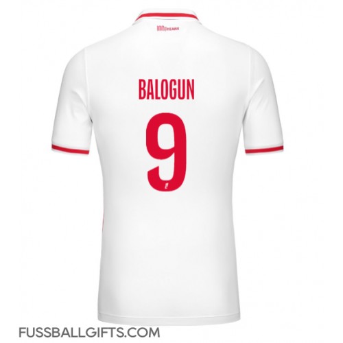 AS Monaco Folarin Balogun #9 Fußballbekleidung Heimtrikot 2024-25 Kurzarm